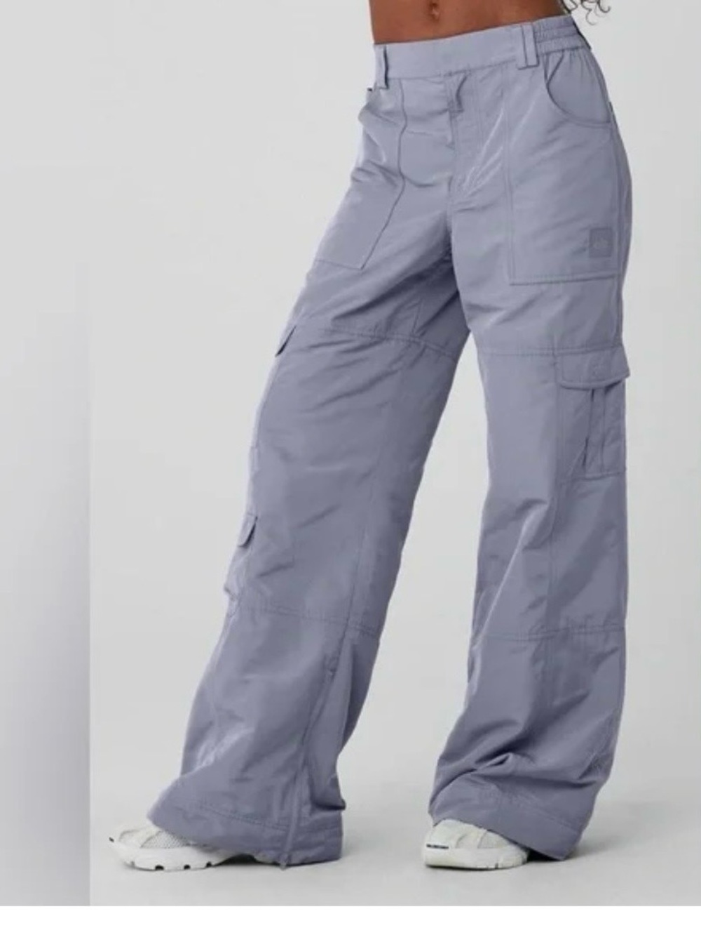 ALO Yoga High waist Ski Moto Puffer Pant fog gray